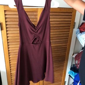 Abercrombie and Fitch maroon/burgundy casual dress. Used good condition size M